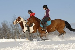 Riding in snow